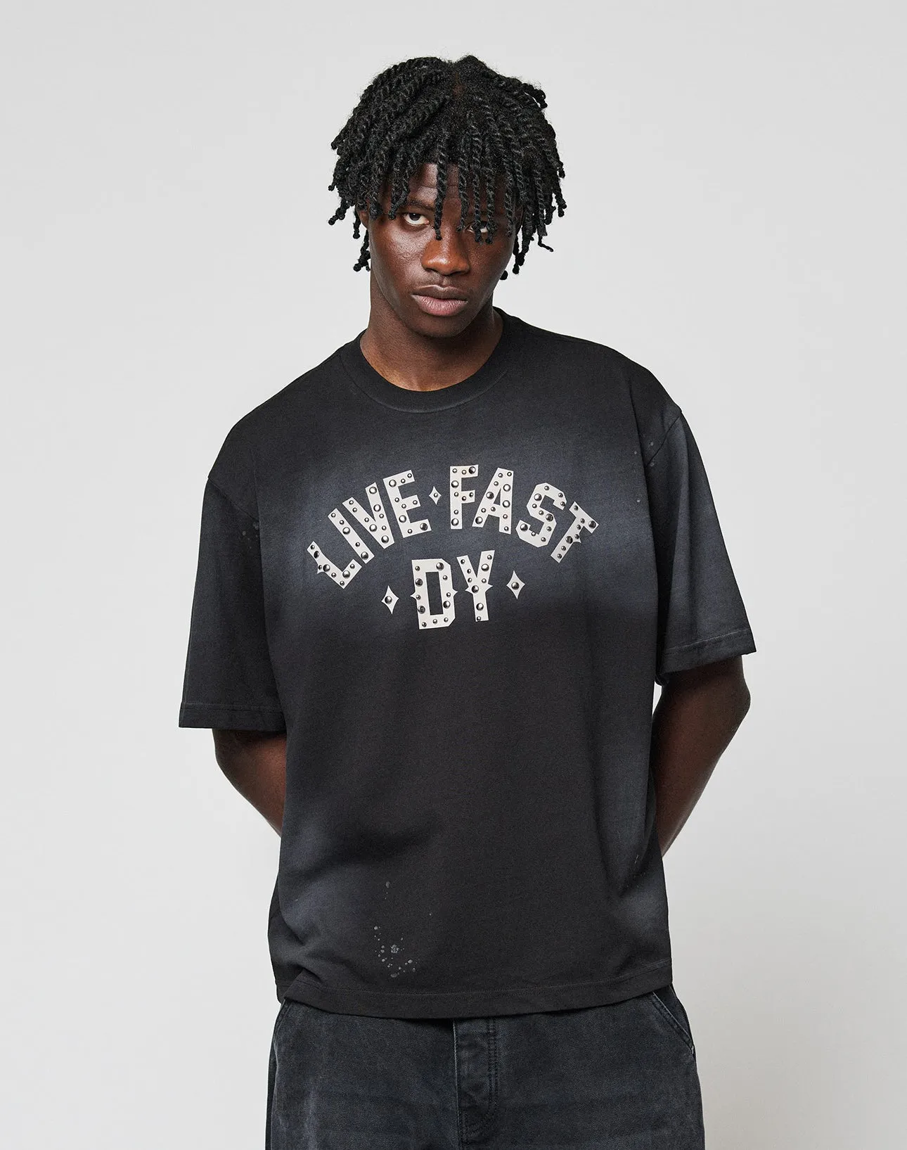 Live Fast Rivet Tee sold by Live Fast Die Young product image thumbnail 5