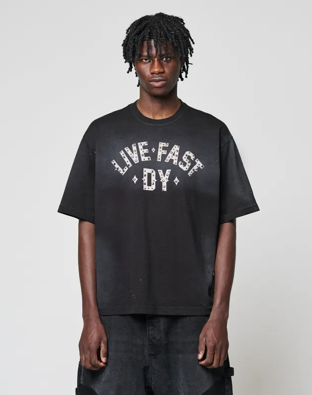 Live Fast Rivet Tee sold by Live Fast Die Young