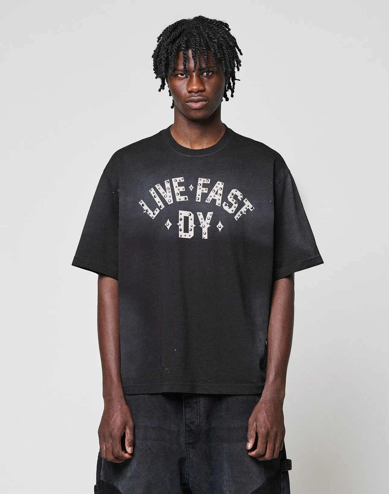 Live Fast Rivet Tee sold by Live Fast Die Young