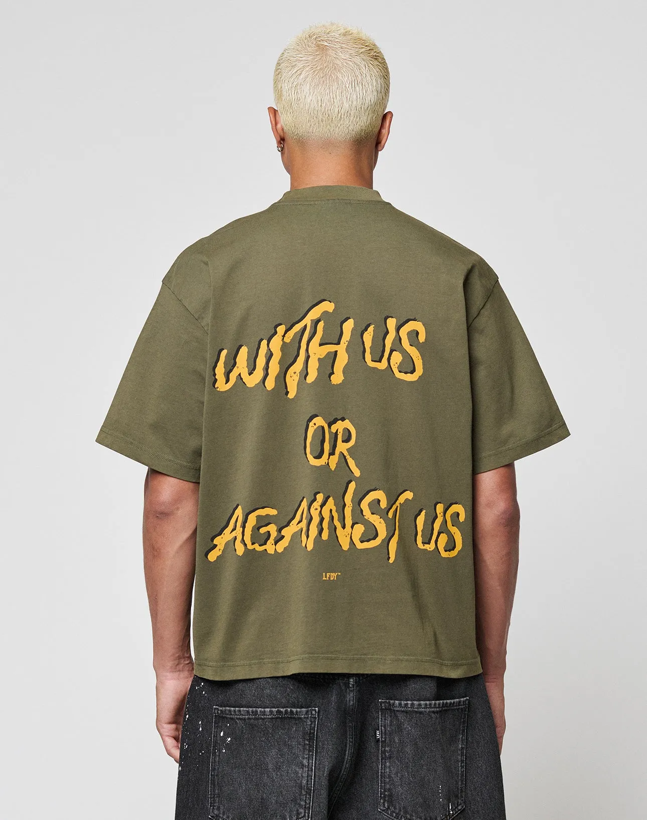 LFDY Against us Tee sold by Live Fast Die Young