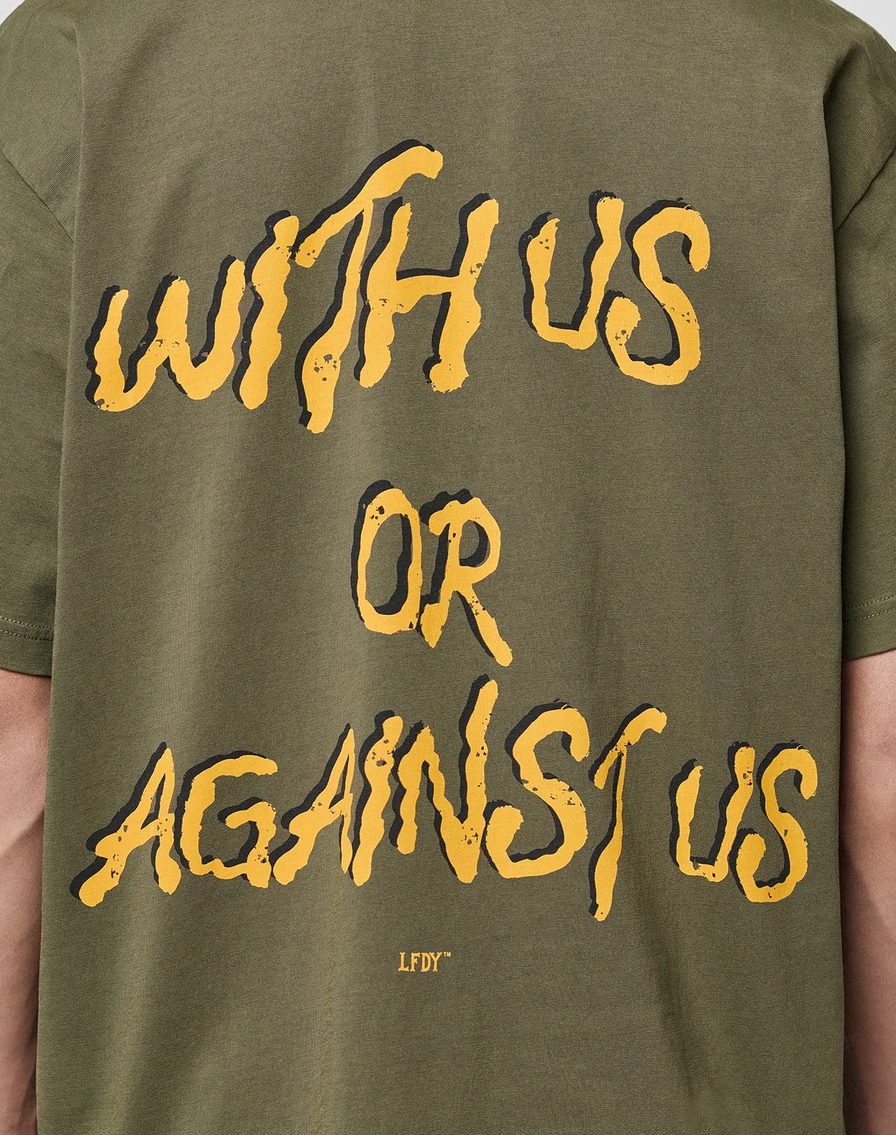 LFDY Against us Tee sold by Live Fast Die Young product image thumbnail 3