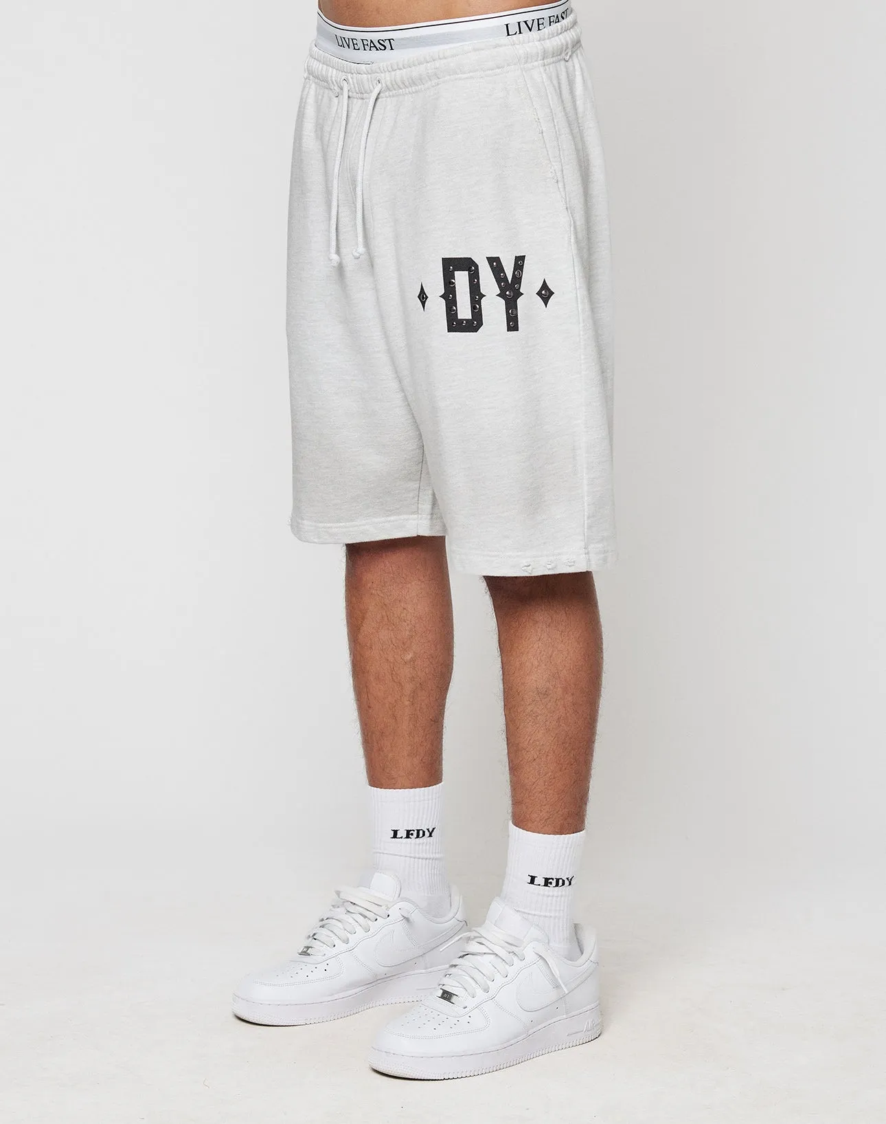 DY Rivet Shorts sold by Live Fast Die Young