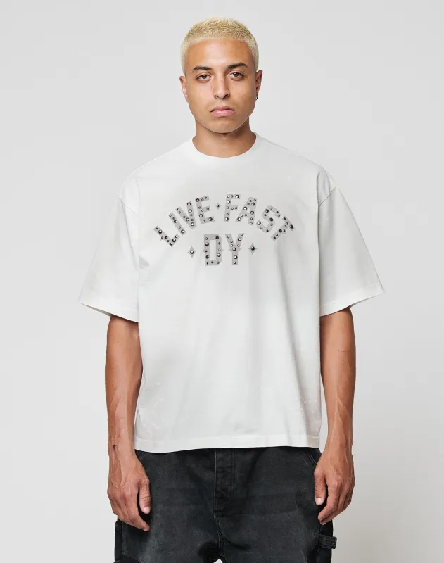 Live Fast Rivet Tee sold by Live Fast Die Young