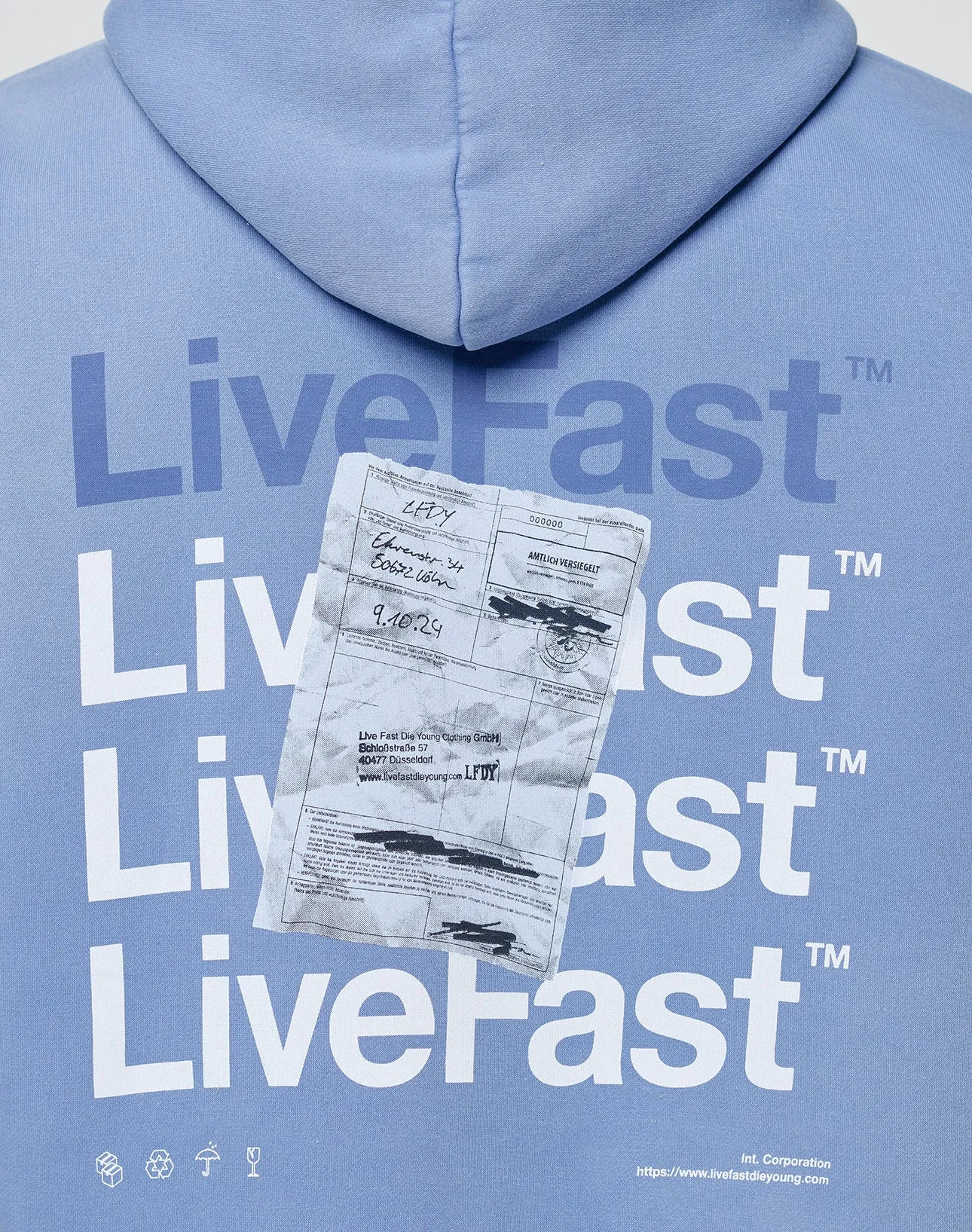 Basic Evidence Hooded sold by Live Fast Die Young product image thumbnail 3