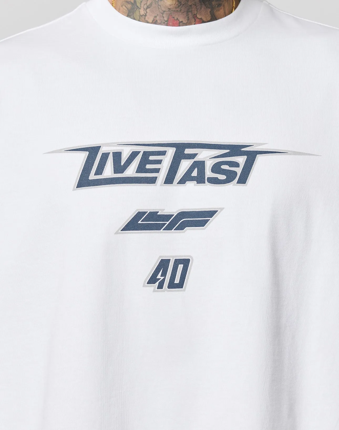 LFDY Triple Racing Tee sold by Live Fast Die Young product image thumbnail 2