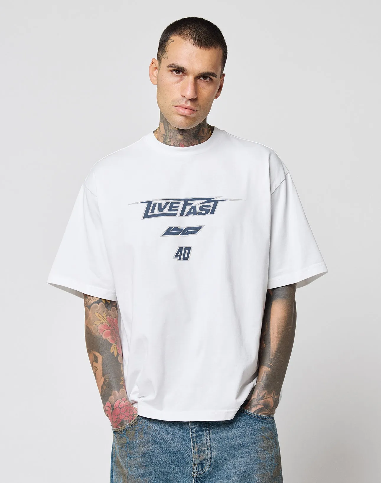 LFDY Triple Racing Tee sold by Live Fast Die Young product image thumbnail 5