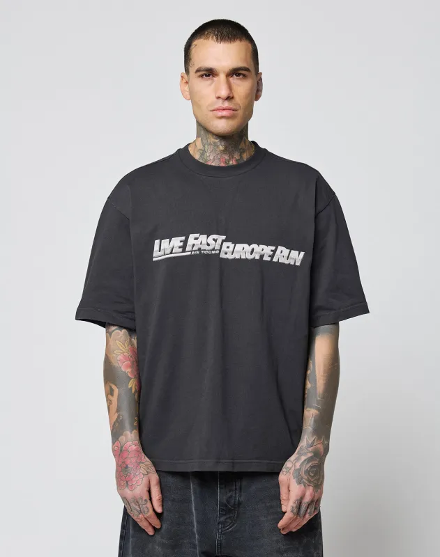 LFDY Europe Run Tee sold by Live Fast Die Young