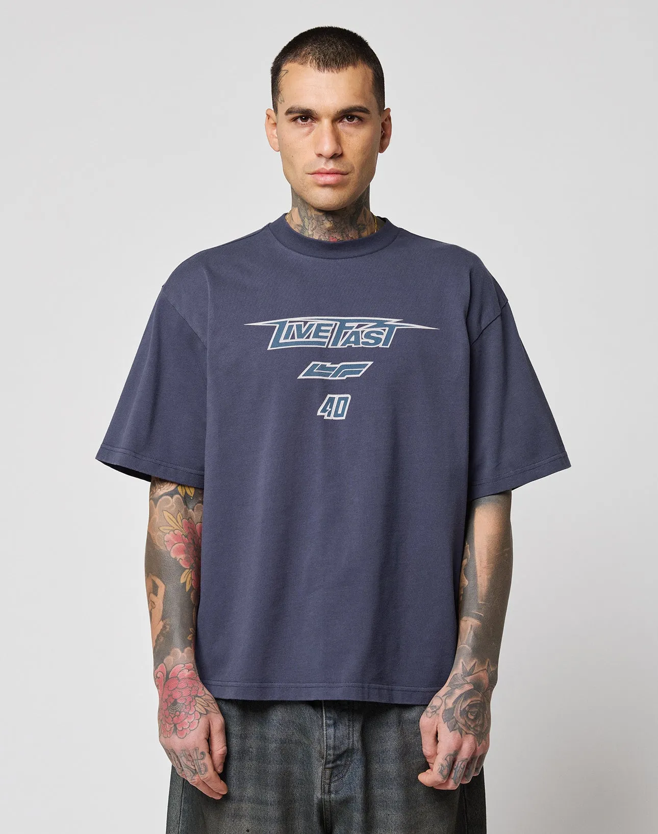 LFDY Triple Racing Tee sold by Live Fast Die Young
