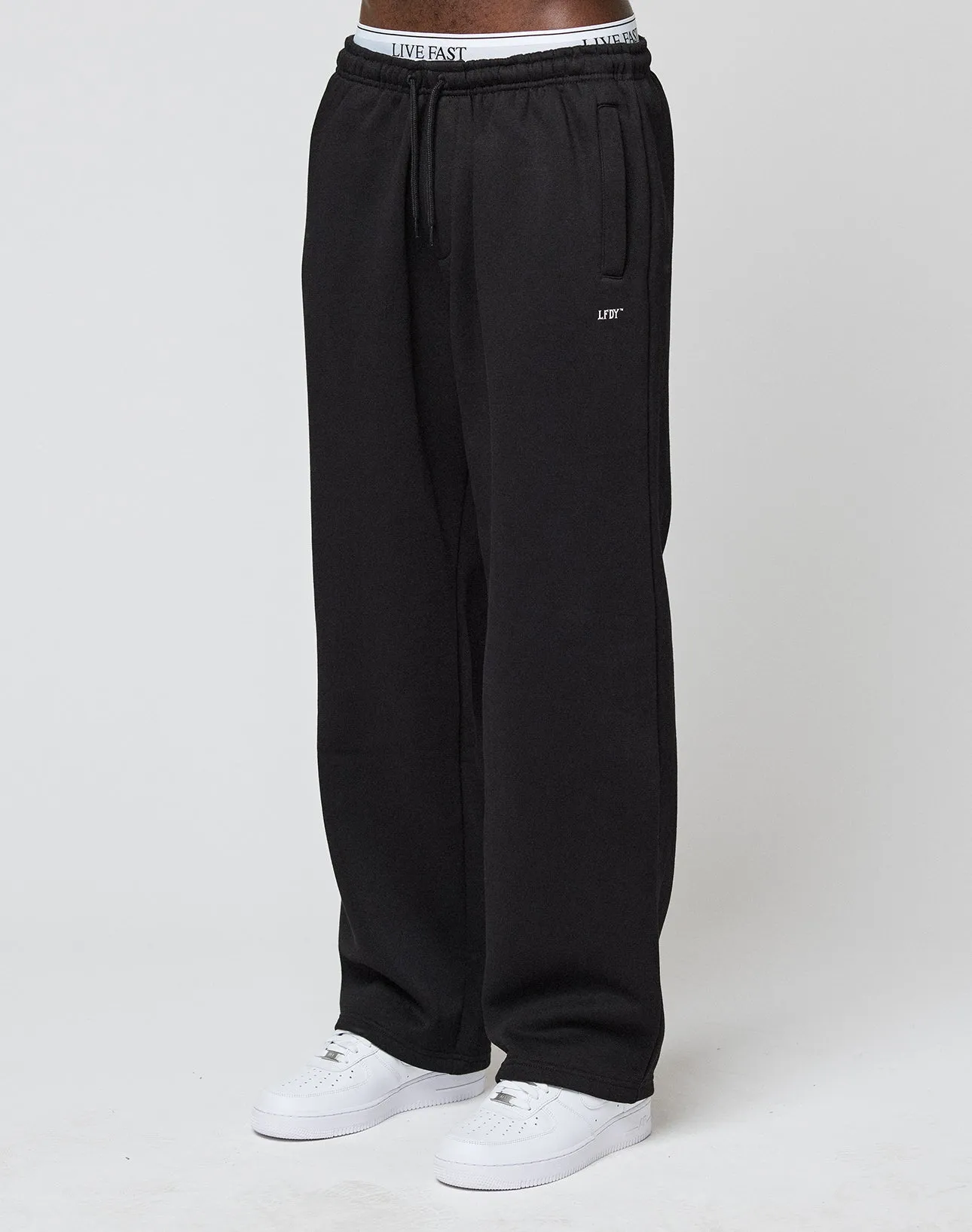Basic Wide Jogger sold by Live Fast Die Young