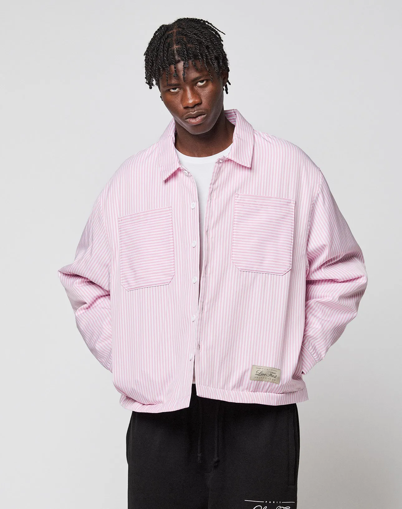 LFDY Striped Padded Shirt sold by Live Fast Die Young product image thumbnail 5