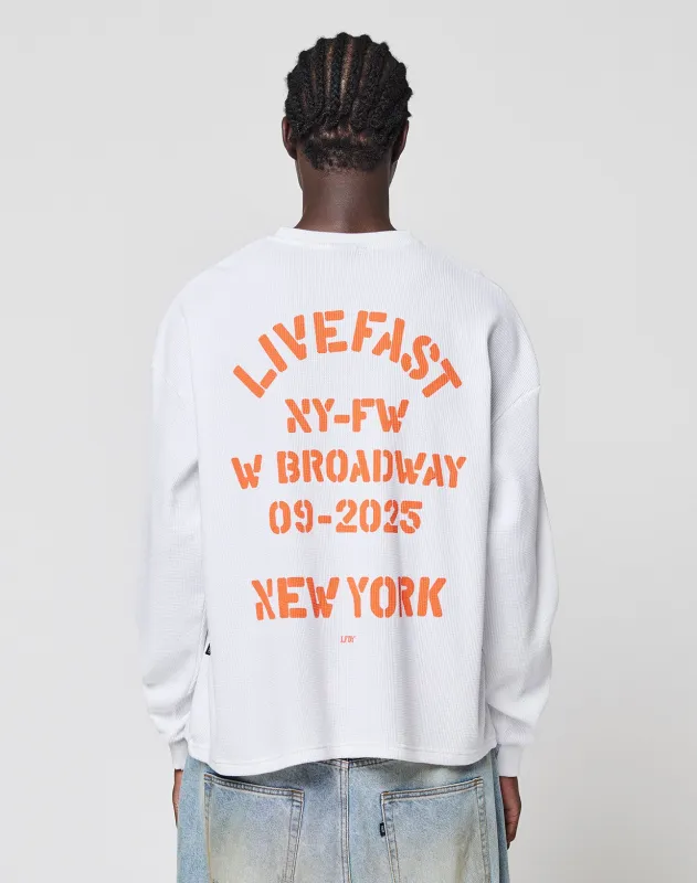 NY-FW Waffle Longsleeve sold by Live Fast Die Young