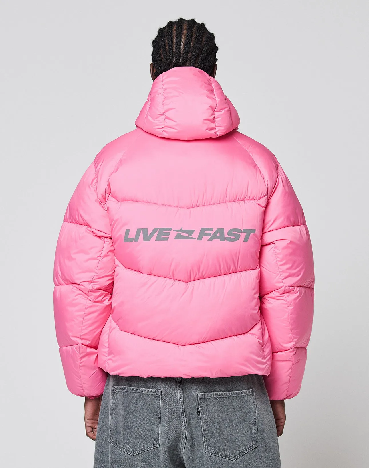 Live Fast Puffer Jacket sold by Live Fast Die Young product image thumbnail 2