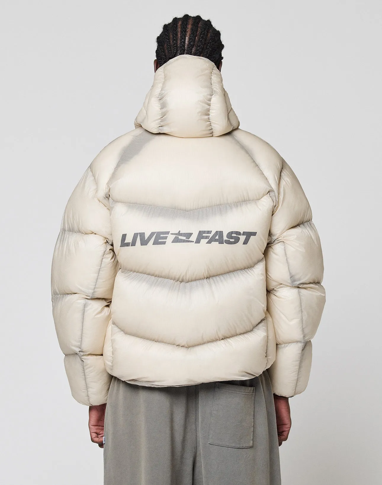 Live Fast Puffer Jacket sold by Live Fast Die Young product image thumbnail 2