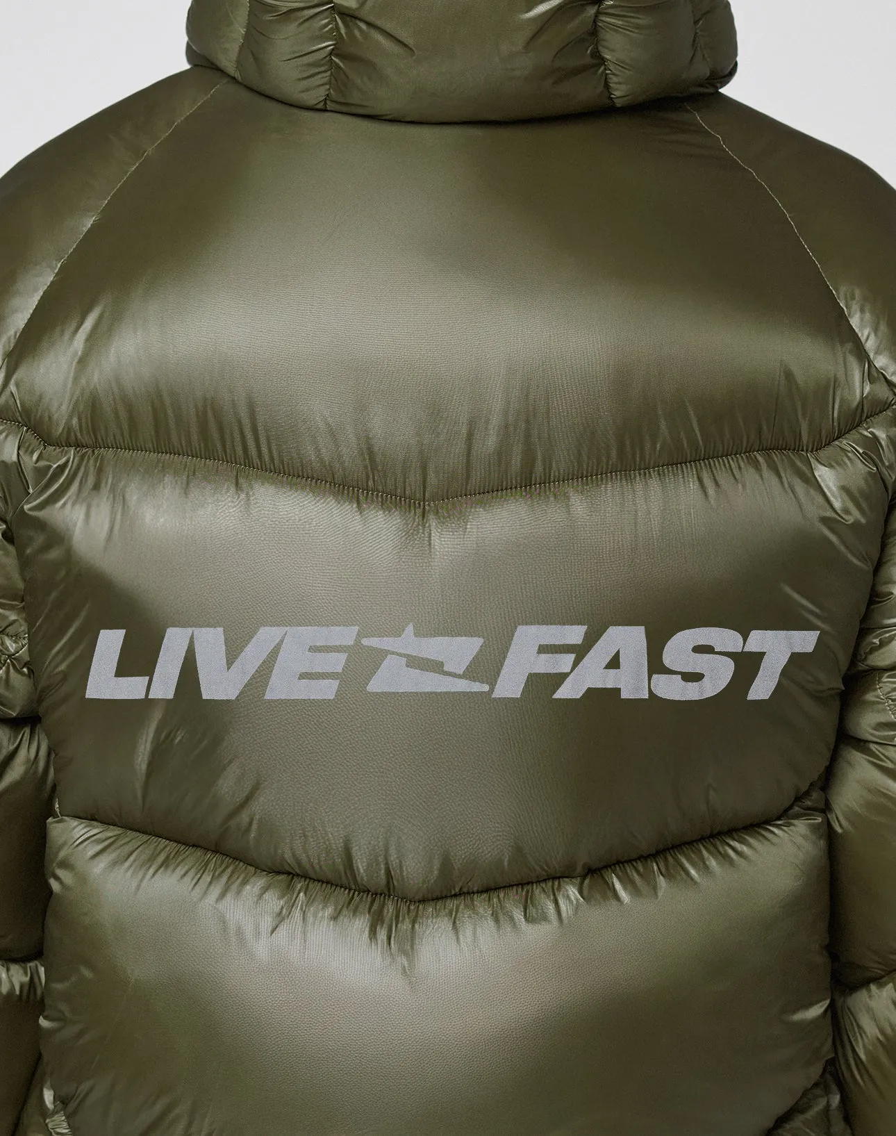 Live Fast Puffer Jacket sold by Live Fast Die Young product image thumbnail 3