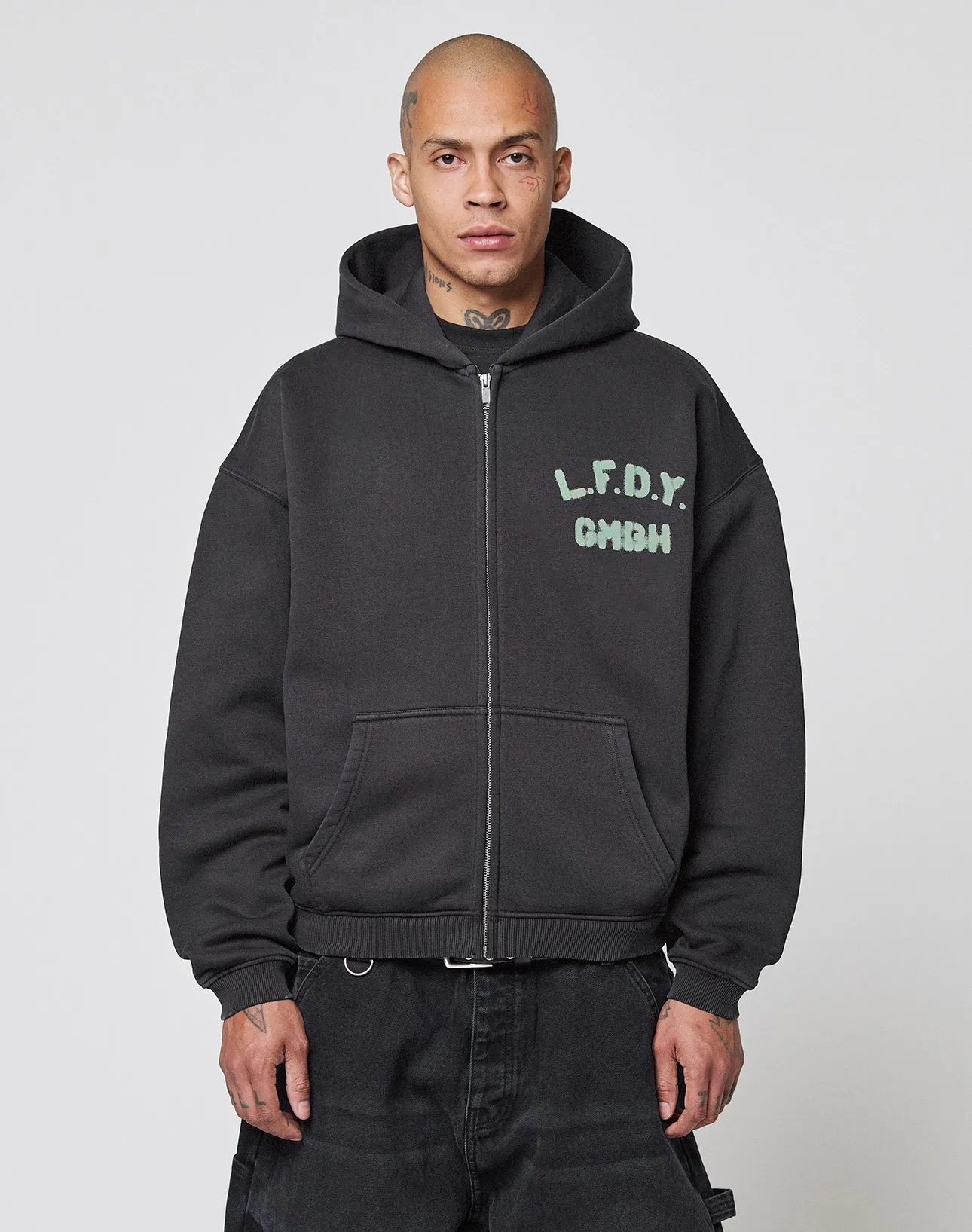 Live Fast District Hooded Zip sold by Live Fast Die Young product image thumbnail 2