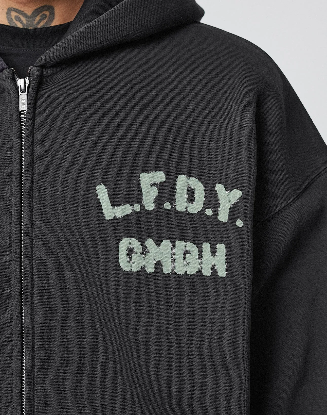 Live Fast District Hooded Zip sold by Live Fast Die Young product image thumbnail 4