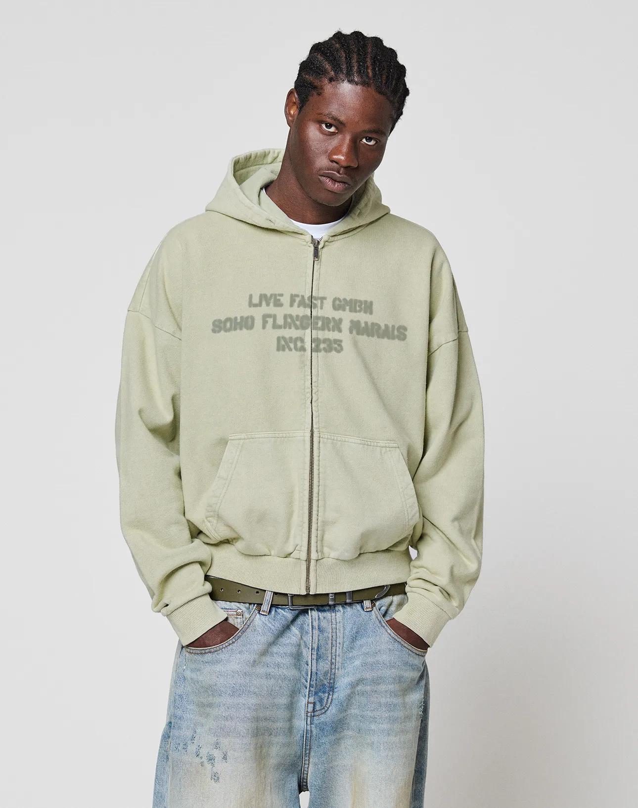 LFDY District Hooded Zip sold by Live Fast Die Young product image thumbnail 5
