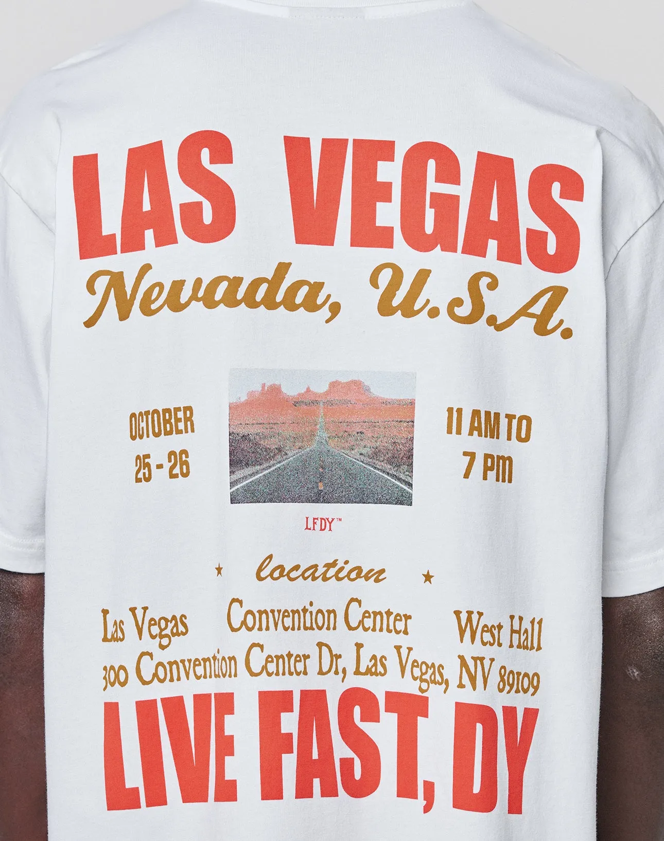 Live Fast Vegas Tee sold by Live Fast Die Young product image thumbnail 3