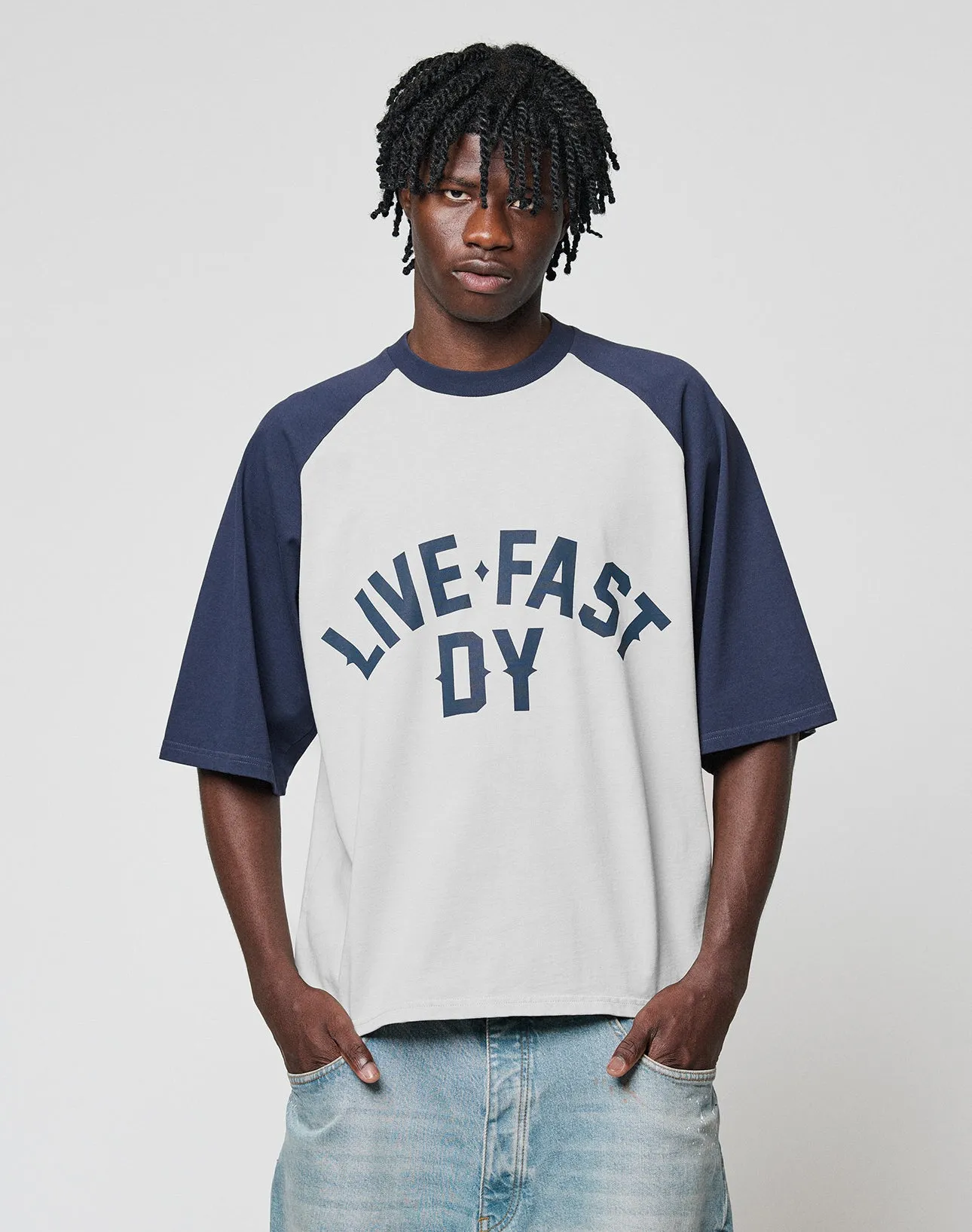 Live Fast Raglan Tee sold by Live Fast Die Young product image thumbnail 5