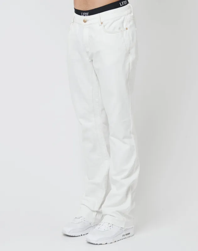 Striped Flared Denim sold by Live Fast Die Young