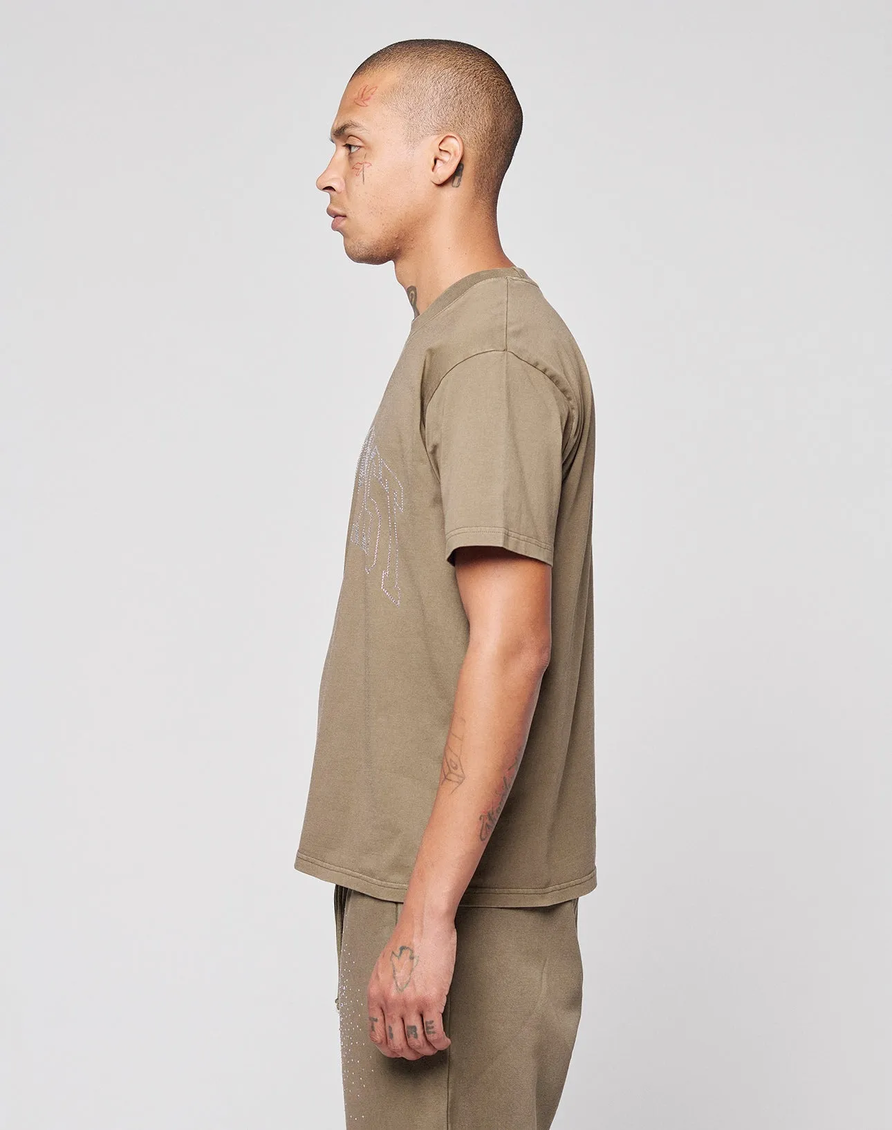 Live Fast Rhinestone Tee sold by Live Fast Die Young product image thumbnail 3