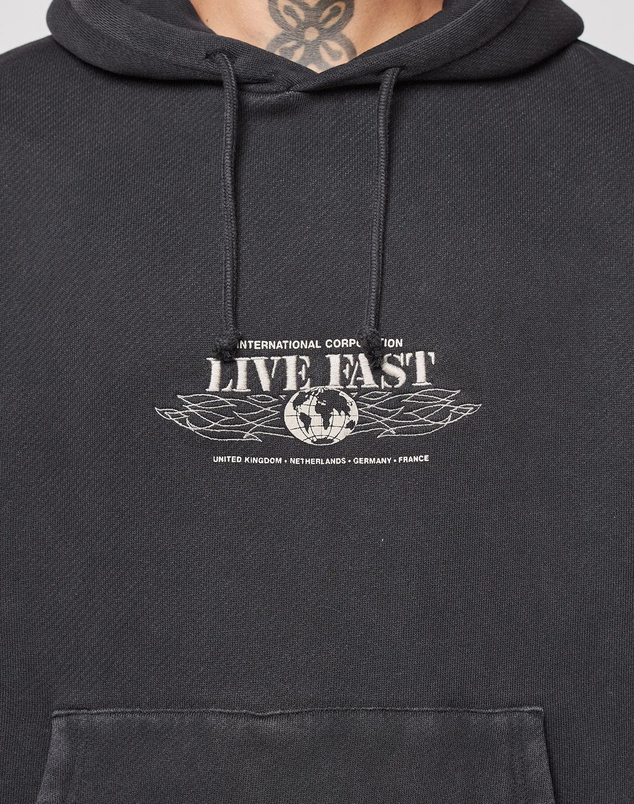 Live Fast Corporation Hooded sold by Live Fast Die Young product image thumbnail 2