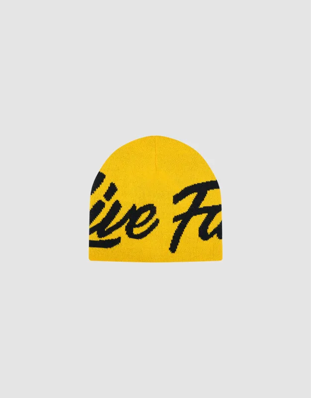 LFDY Jacquard Beanie sold by Live Fast Die Young