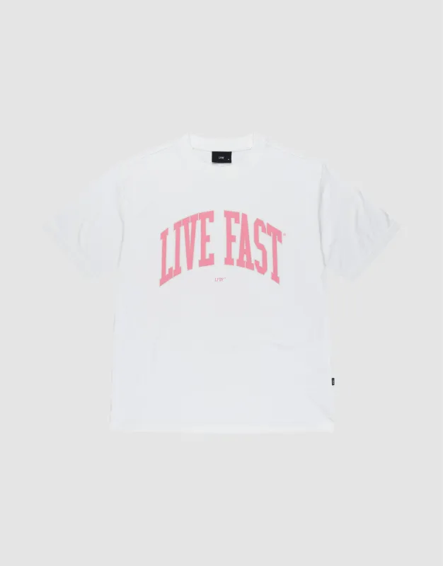Live Fast College Tee made by Live Fast Die Young