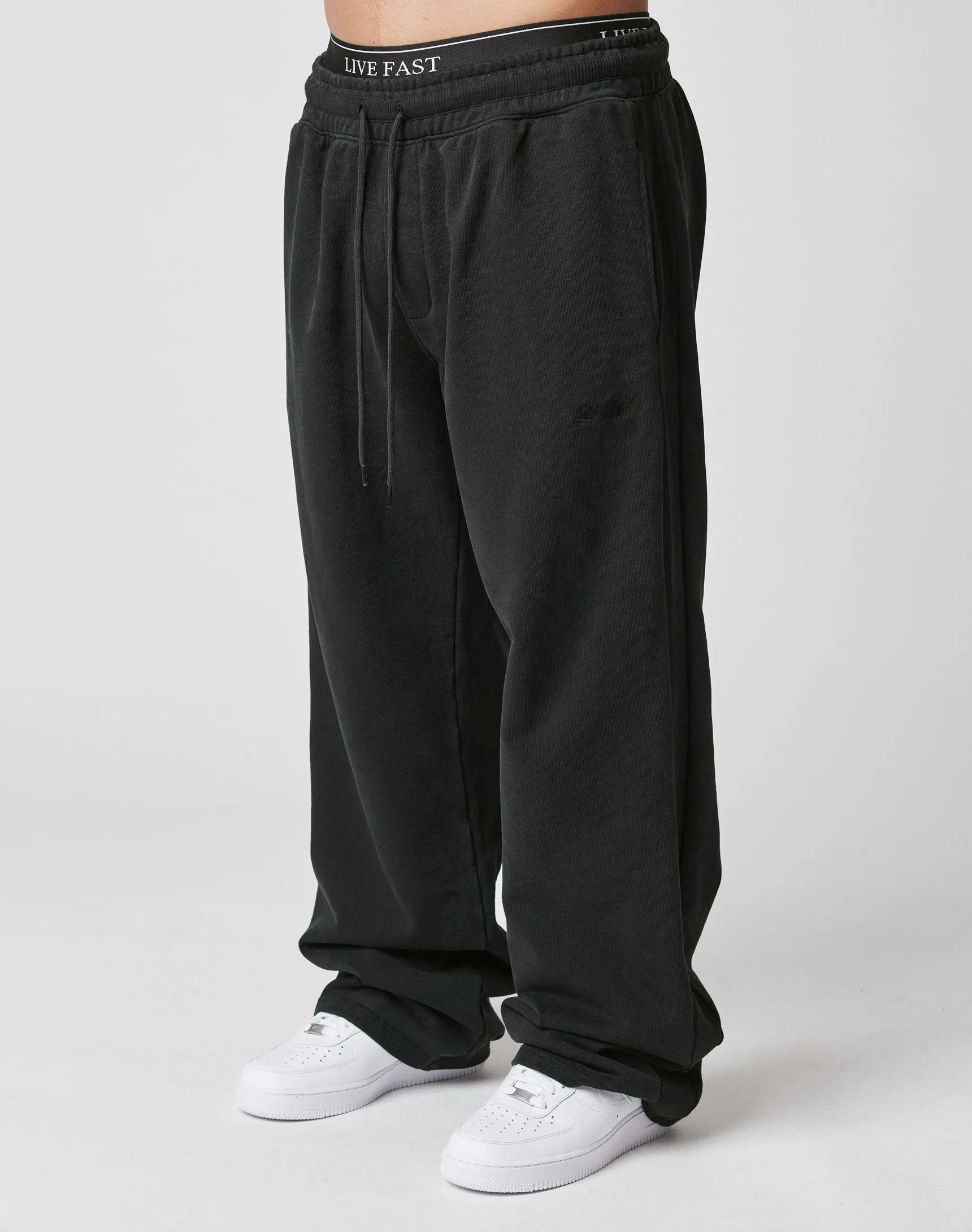 Basic Wide Jogger sold by Live Fast Die Young