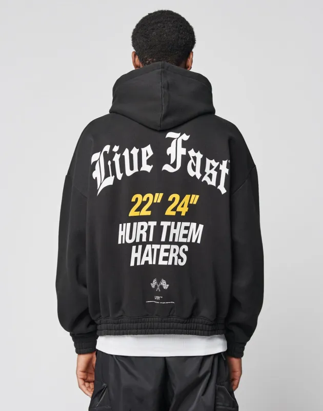 LFDY Haters Hooded Zip sold by Live Fast Die Young
