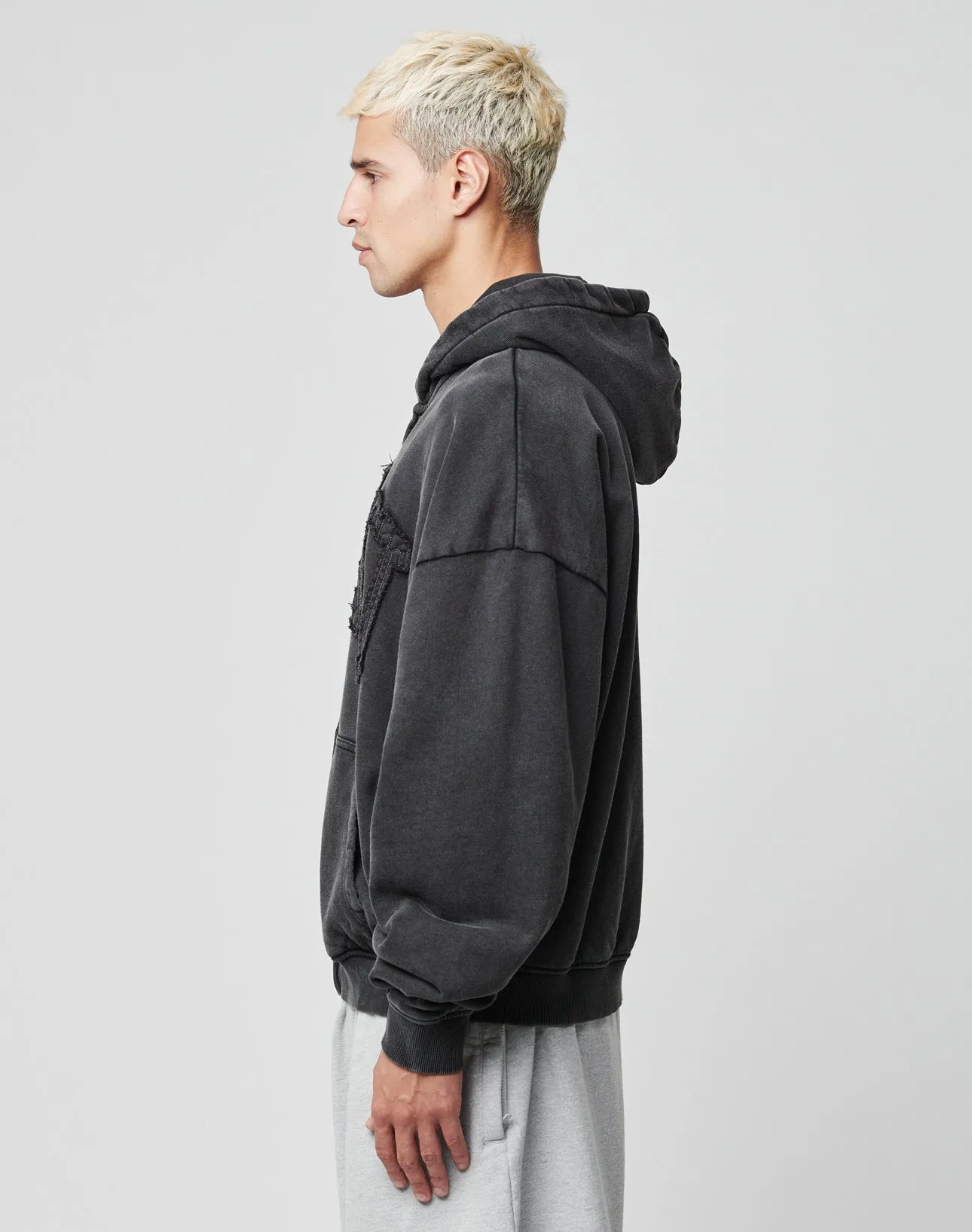Ripped College Hooded Zip sold by Live Fast Die Young product image thumbnail 3