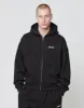 Basic Script Hooded Zip sold by Live Fast Die Young