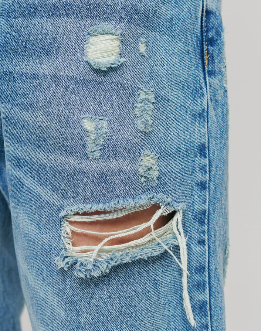 Distressed Flared Denim sold by Live Fast Die Young product image thumbnail 3