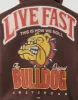 LFDY The Bulldog Hooded Zip sold by Live Fast Die Young