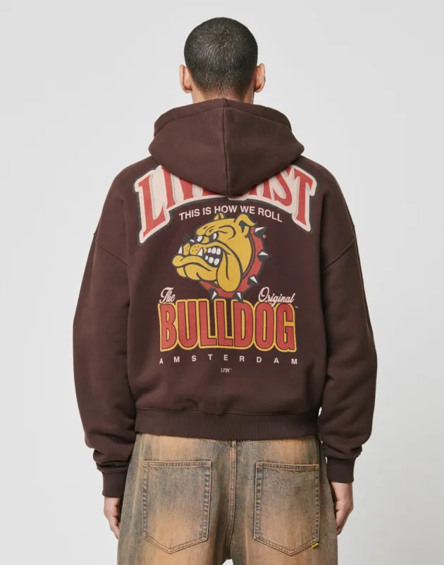 LFDY The Bulldog Hooded Zip sold by Live Fast Die Young