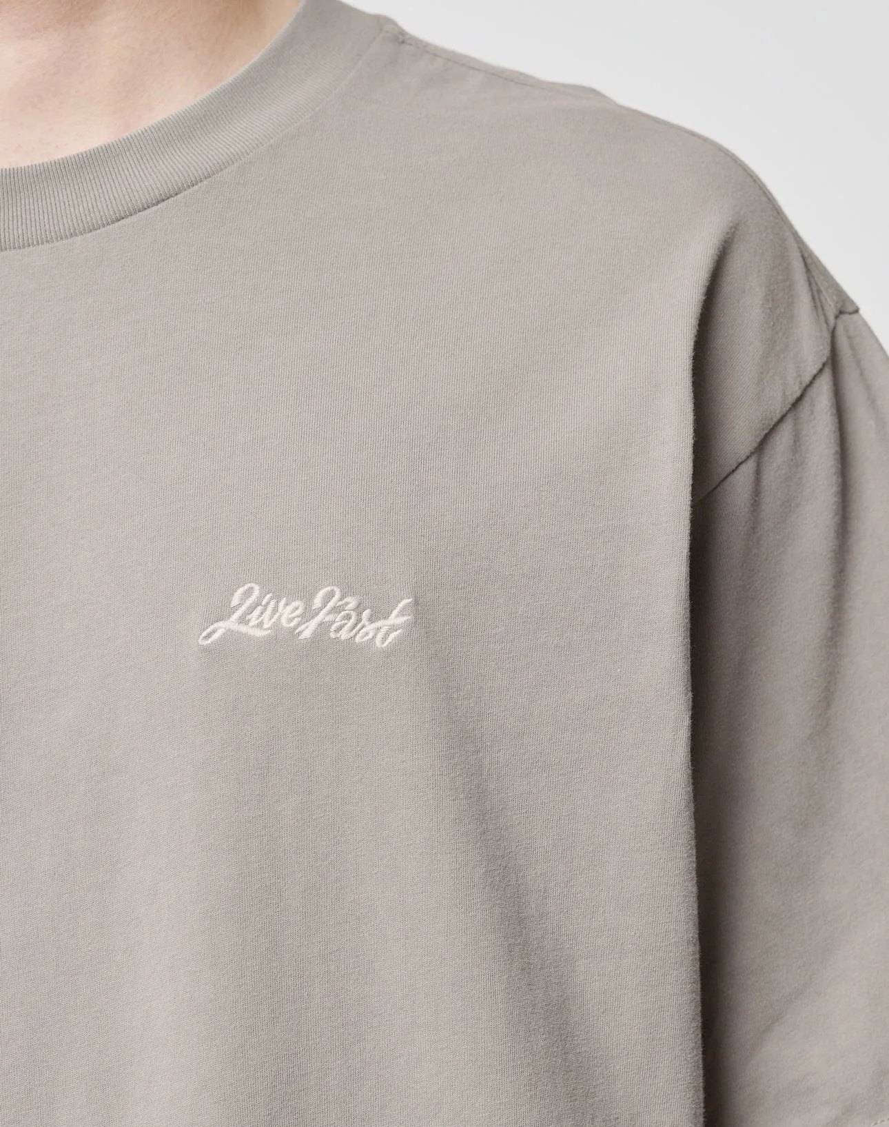 Basic Script Tee sold by Live Fast Die Young product image thumbnail 2