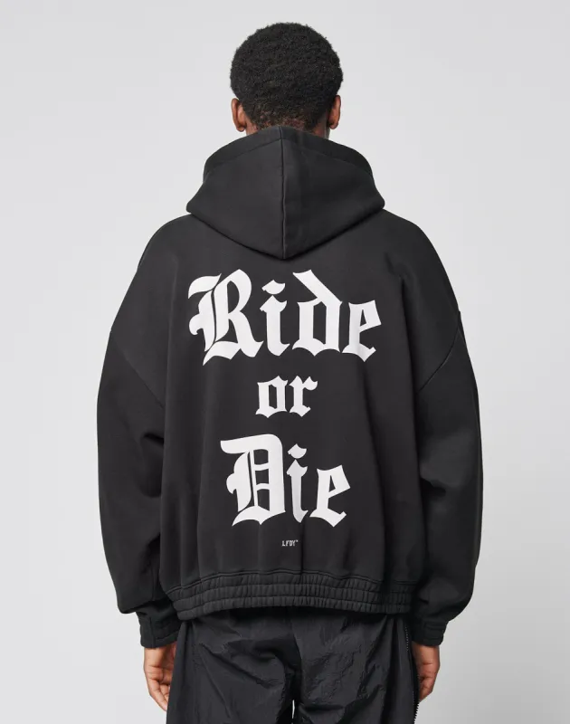 Ride or Die Hooded Zip sold by Live Fast Die Young