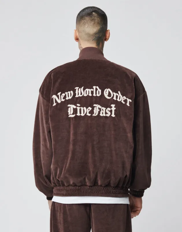 Velvet Tracksuit Jacket sold by Live Fast Die Young