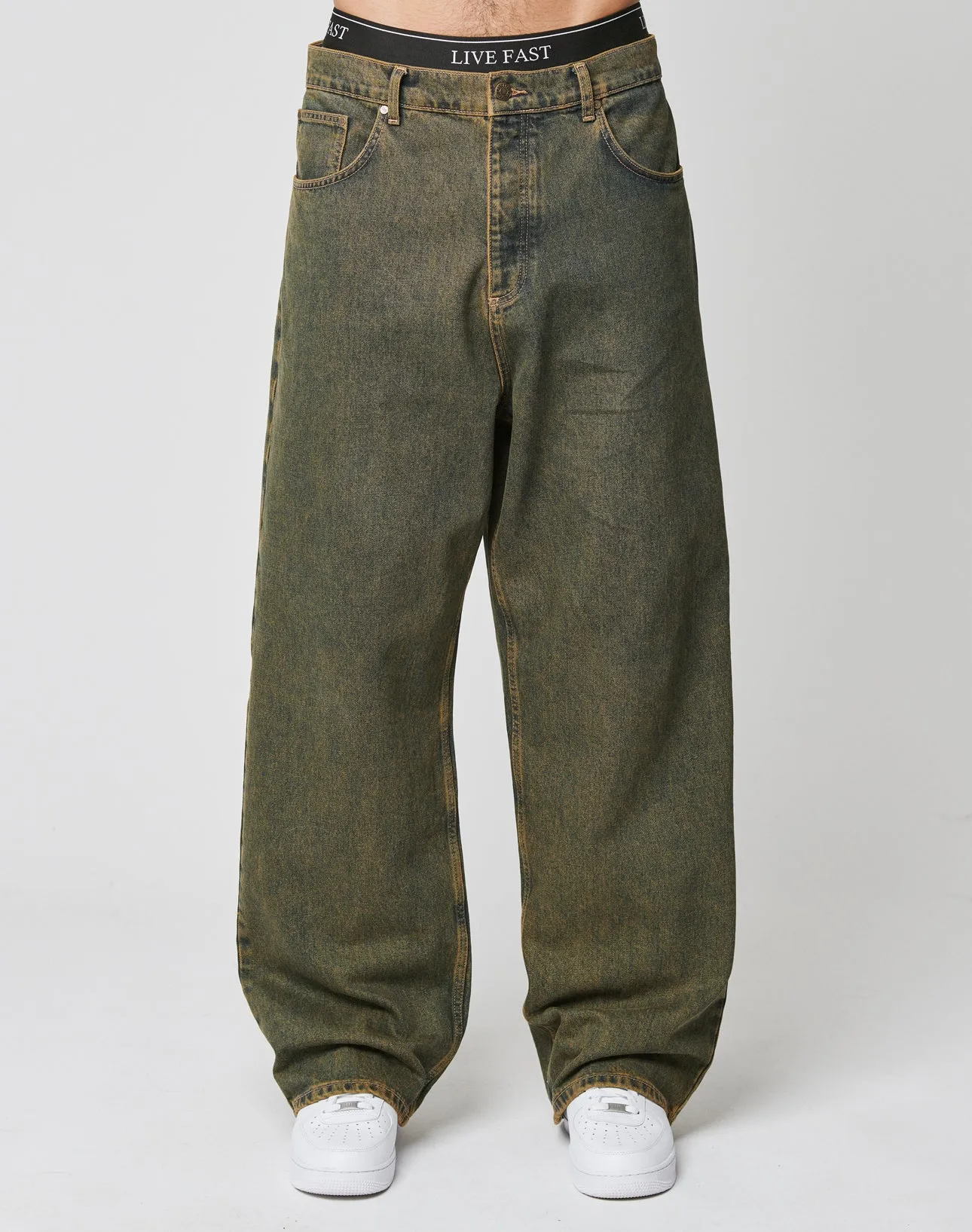 LFDY Baggy Denim sold by Live Fast Die Young product image thumbnail 3