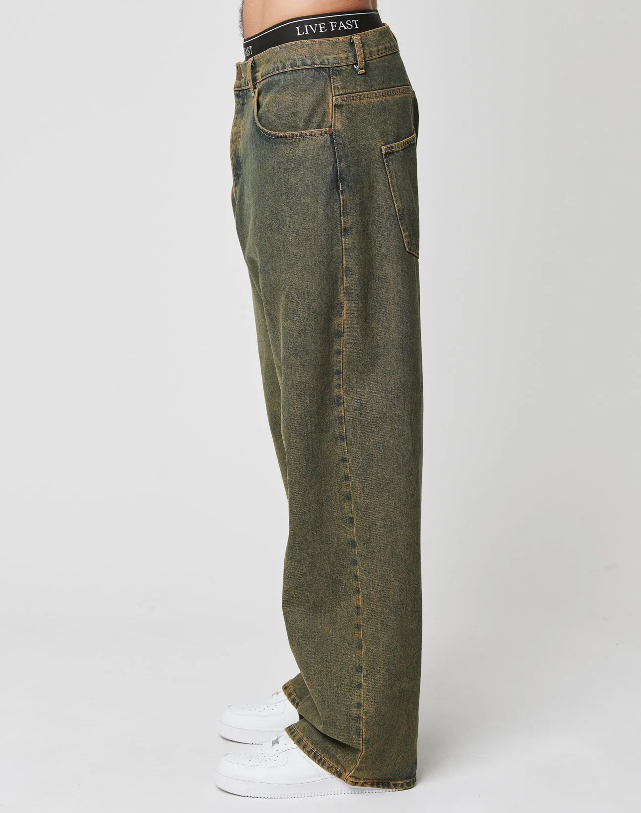 LFDY Baggy Denim sold by Live Fast Die Young product image thumbnail 4