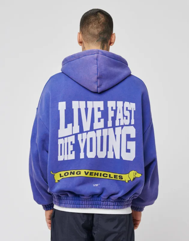 Long Vehicles Hooded Zip sold by Live Fast Die Young