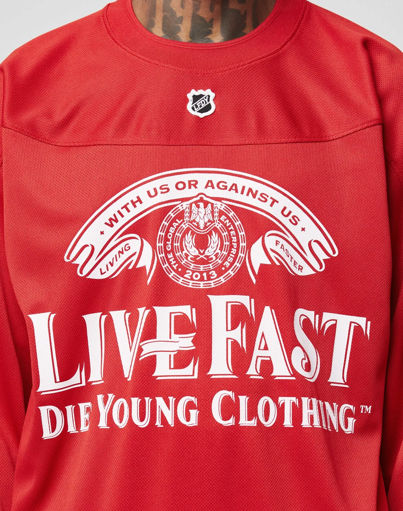 LFDY Hockey Jersey sold by Live Fast Die Young product image thumbnail 3