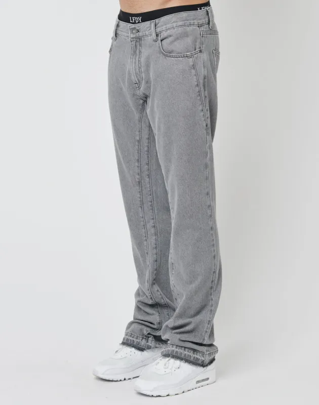 Striped Flared Denim sold by Live Fast Die Young