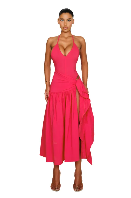 Atacama Dress - Hot Hibiscus sold by CouCoo