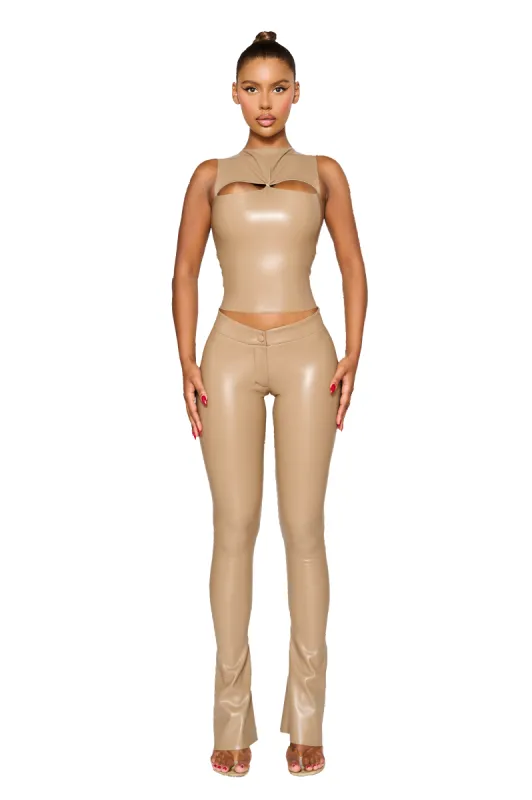 Aviles Trouser - Toasted Tahini sold by CouCoo