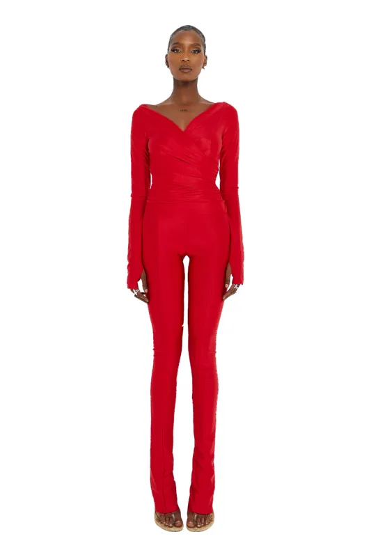 LANAI LONG-SLEEVED TOP - Red Flag sold by CouCoo