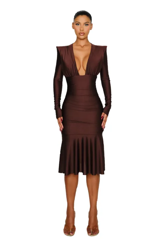 Lanai Dress - Chocolate sold by CouCoo