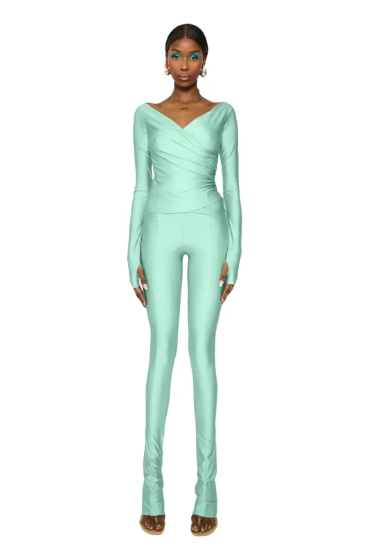 LANAI LONG-SLEEVED TOP - Sage sold by CouCoo