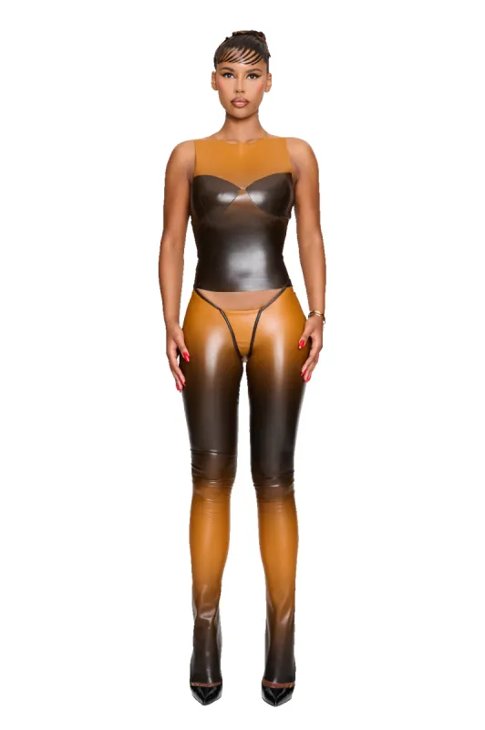 Aviles Top - Caramel Marble sold by CouCoo