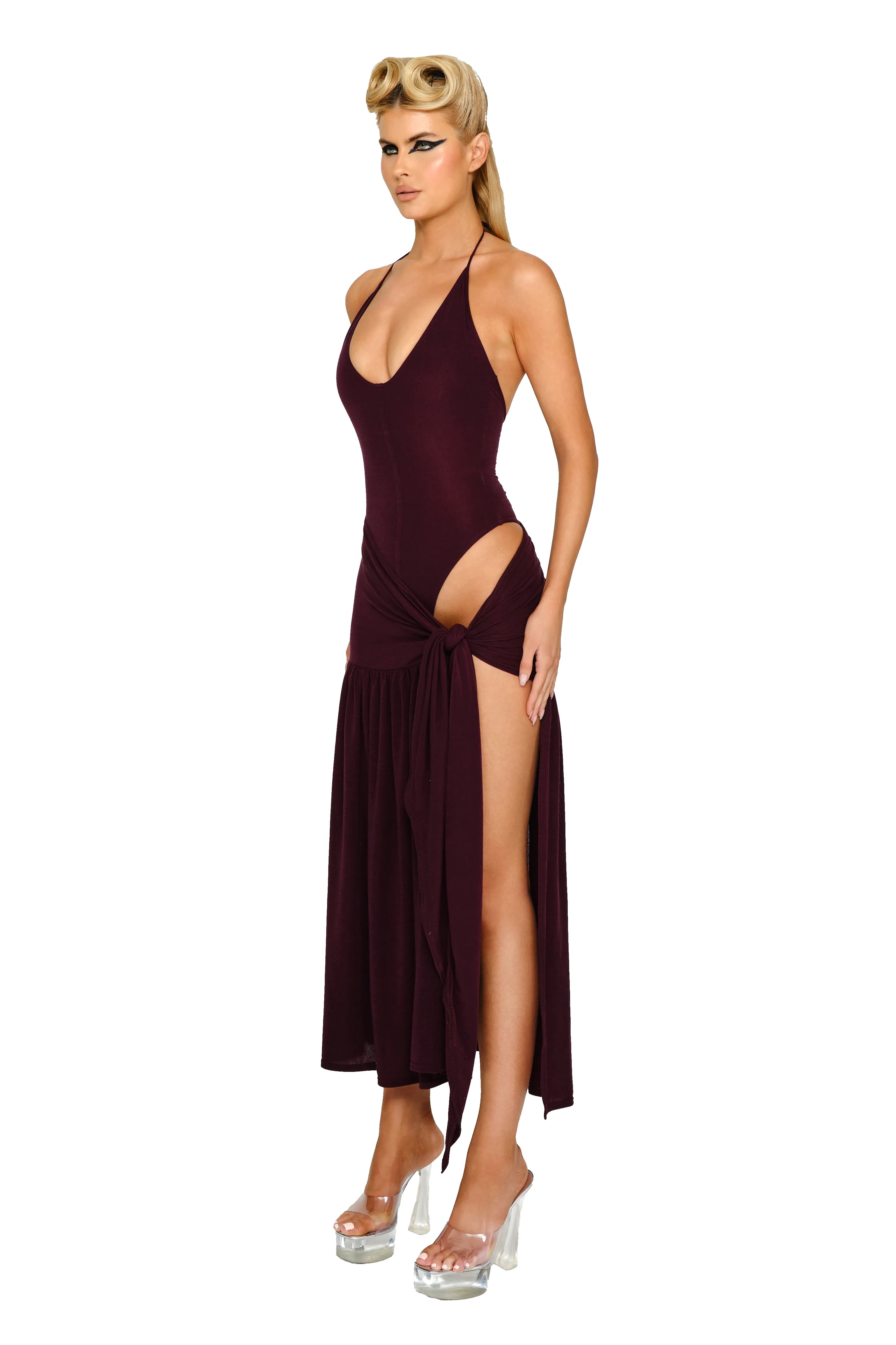 Atacama Knit Dress - Malbec sold by CouCoo product image thumbnail 2